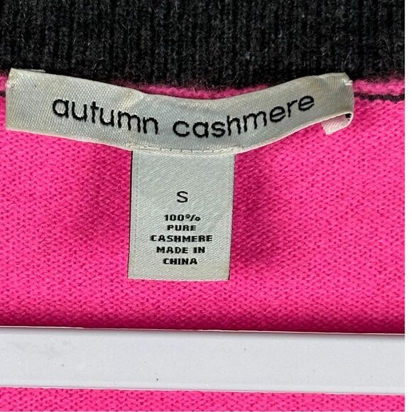 Autumn cashmere 100% Cashmere grey pink oversized Sweater women’s Small - Picture 3 of 5